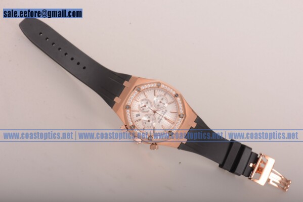 Replica Audemars Piguet Royal Oak Chronograph Watch Rose Gold 26557OR.WT.D098CR.0